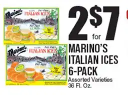 Extra Supermarket MARINO'S ITALIAN ICES offer