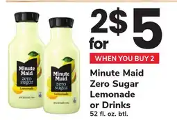 ACME Minute Maid Zero Sugar Lemonade or Drinks offer
