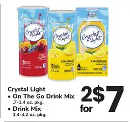 ACME Crystal Light On The Go Drink Mix .7-1.4 oz. pkg. Drink Mix 1.4-3.2 oz. pkg offer