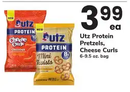 ACME Utz Protein Pretzels, Cheese Curls offer
