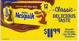 ACME Nesquik Chocolate Low-fat Milk offer