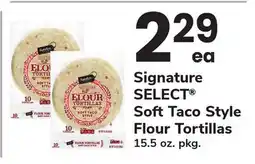 ACME Signature SELECT Soft Taco Style Flour Tortillas offer