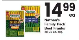ACME Nathan's Family Pack Beef Franks offer