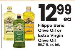ACME Filippo Berio Olive Oil or Extra Virgin Olive Oil offer