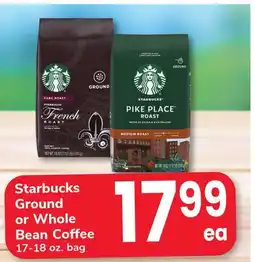 ACME Starbucks Ground or Whole Bean Coffee offer