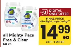 ACME all Mighty Pacs Free & Clear offer