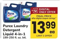 ACME Purex Laundry Detergent Liquid 4-in-1 offer