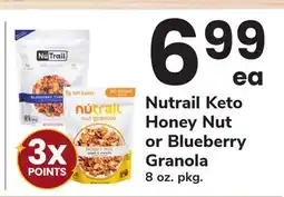 ACME Nutrail Keto Honey Nut or Blueberry Granola offer