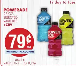 Smart & Final POWERADE offer