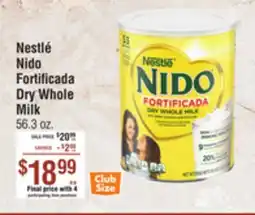 Smart & Final NestlΓ© Nido Fortificada Dry Whole Milk offer