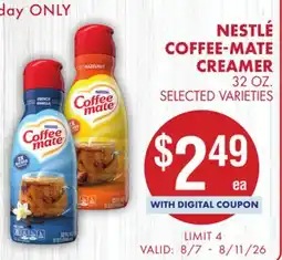 Smart & Final NESTLΓ COFFEE-MATE CREAMER offer