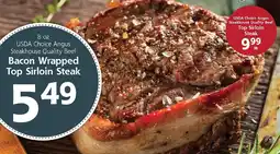 Hugo's Supermarkets Beef Bacon Wrapped Top Sirloin Steak offer