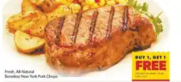 Family Fare Fresh, All-Natural Boneless New York Pork Chops offer