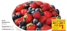 Family Fare Fresh Strawberries, Raspberries or Blueberries offer