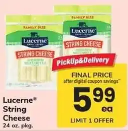 Safeway Lucerne String Cheese offer