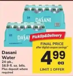 Safeway Dasani Water offer