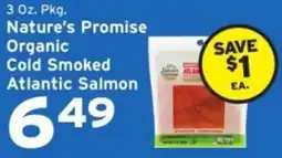 Hannaford Nature's Promise Organic Cold Smoked Atlantic Salmon offer