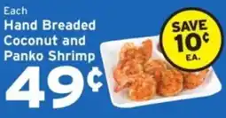 Hannaford Hand Breaded Coconut and Panko Shrimp offer