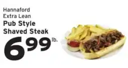 Hannaford Hannaford extra lean pub style shaved steak offer
