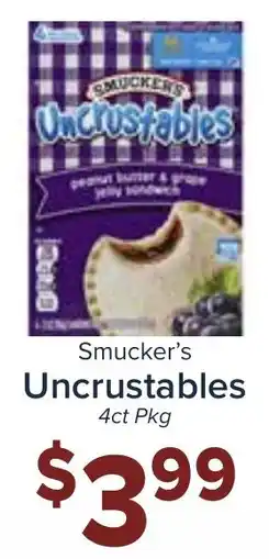 Valu Market Smucker's Uncrustables offer