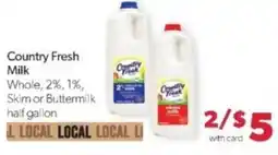 Family Fare Country Fresh Milk offer