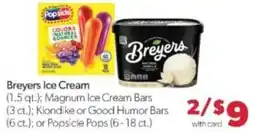 Family Fare Breyers Ice Cream offer