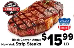 Valu Market Black Canyon Angus New York Strip Steaks offer