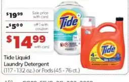 Family Fare Tide Liquid Laundry Detergent offer