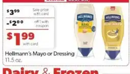 Family Fare Hellmann's Mayo or Dressing offer