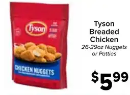 Valu Market Tyson breaded chicken offer