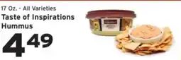 Hannaford Taste of Inspirations Hummus offer