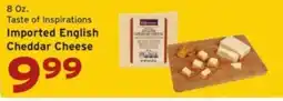 Hannaford Taste of Inspirations Imported English Cheddar Cheese offer