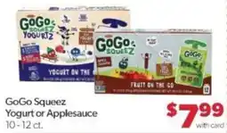 Family Fare Gogo Squeeze Yogurt or Applesauce offer