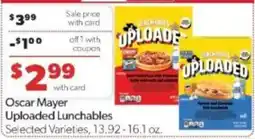 Family Fare Oscar Mayer Uploaded Lunchables offer