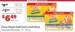 Family Fare Oscar Mayer Deli Fresh Lunch Meat offer