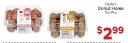 Valu Market Clyde's Donut Holes offer