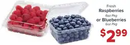 Valu Market Fresh Raspberries or Blueberries offer