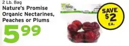 Hannaford Nature's Promise Organic Nectarines, Peaches or Plums offer