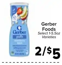 Valu Market Gerber Foods Puffs offer