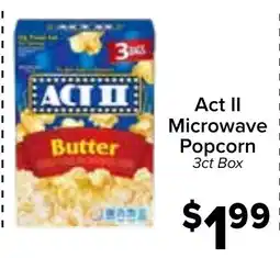Valu Market Act II Microwave Popcorn offer