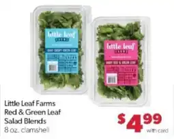 Family Fare Little Leaf Farms Red & Green Leaf Salad Blends offer