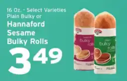 Hannaford Hannaford Sesame Bulky Rolls offer