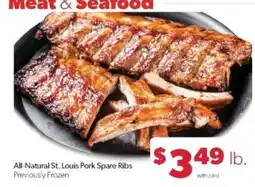 Family Fare All-Natural St. Louis Pork Spare Ribs offer