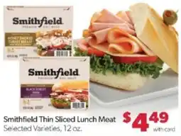 Family Fare Smithfield Thin Sliced Lunch Meat offer