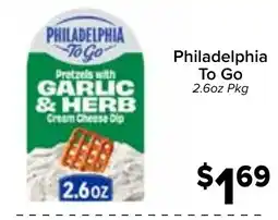 Valu Market Philadelphia pretzels with garlic & herb cream cheese dip offer