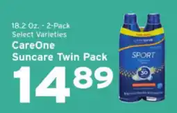 Hannaford CareOne Suncare Twin Pack offer