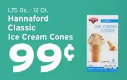Hannaford Hannaford classic ice cream cones offer