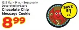 Hannaford Chocolate Chip Message Cookie offer
