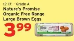Hannaford Nature's Promise organic free range large brown eggs offer