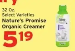 Hannaford Nature's Promise Organic Creamer offer